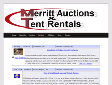 Tablet Screenshot of merrittauctionservice.com